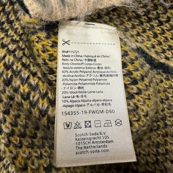 SCOTCH & SODA Animal Print Cardigan Multi 12 - Picture 11 of 11